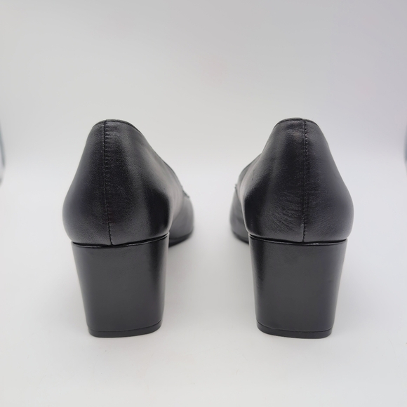 Naturalizer Karina sz 11 Black Women's Heels Pumps Black Leather - Picture 5 of 9